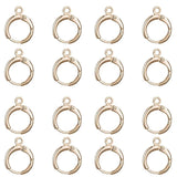 40Pcs DIY Brass Round Earrings Charms Pendant Supplies