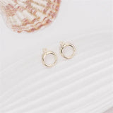 40Pcs DIY Brass Round Earrings Charms Pendant Supplies