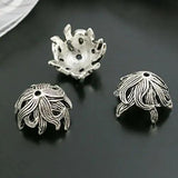 20PCS 15MM Zinc Alloy Bead Caps for DIY Jewelry Accessories