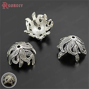 20PCS 15MM Zinc Alloy Bead Caps for DIY Jewelry Accessories