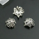 20PCS 15MM Zinc Alloy Bead Caps for DIY Jewelry Accessories