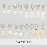 18k Rhodium Plated Copper DIY Earring Charms