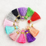 Cotton Silk Tassel Brush Charm for DIY Earring Pendant