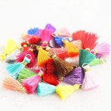 Cotton Silk Tassel Brush Charm for DIY Earring Pendant