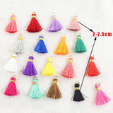 Cotton Silk Tassel Brush Charm for DIY Earring Pendant