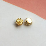 50 PCS 6x6mm Plated Stamen Flowers Metal Alloy Flowers DIY Jewelry Making