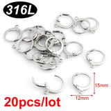 10pcs Stainless Steel Earrings Base for Jewelry Making Supplies