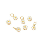6Pcs 14K Copper Daisy Pendant DIY Beads Jewelry Materials
