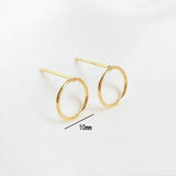 10MM Round Stud Earrings High Jewelry Making Supplies Diy Accessories