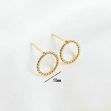 10MM Round Stud Earrings High Jewelry Making Supplies Diy Accessories