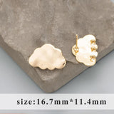 Nickel Free 18k Rhodium Plated Copper Charms for DIY Earrings