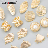 Nickel Free 18k Rhodium Plated Copper Charms for DIY Earrings