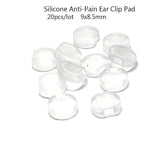 20pcs Stainless Steel Ear Clips Earrings Clasps Silver Clip on Earrings DIY