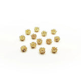 20 PCS 6mm Metal Alloy Stamens Flowers DIY Earrings Hair Accessories