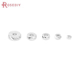 40PCS 3MM-8MM 18K Brass Wheel Bracelet Spacer Beads Jewelry Making DIY