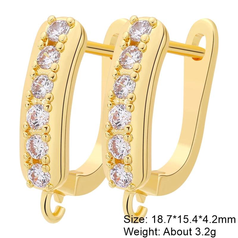 18K Silver Plated Earwire Fixtures for Anti-Allergy Earrings