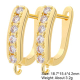18K Silver Plated Earwire Fixtures for Anti-Allergy Earrings