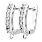 18K Silver Plated Earwire Fixtures for Anti-Allergy Earrings