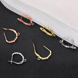 18K Silver Plated Earwire Fixtures for Anti-Allergy Earrings