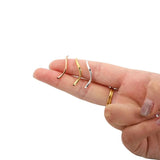 100pcs Copper Curved Tube Spacer Beads for Jewelry Making