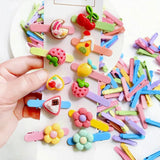 10/20pcs Candy Girls Hairclip Setting Base for DIY Hair Clip Jewelry Making