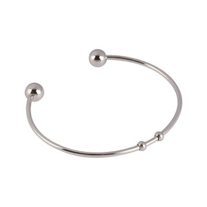 2pcs Stainless Steel Bracelet Open Bangles for Jewelry Making