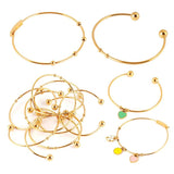 2pcs Stainless Steel Bracelet Open Bangles for Jewelry Making