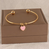 2pcs Stainless Steel Bracelet Open Bangles for Jewelry Making