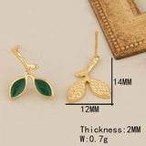 6Pcs Earrings Studs/Multi Shape/Genuine Plating/Jewelry Findings