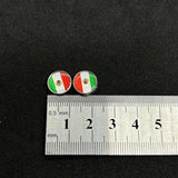 20PCS Silver Mexican Flag Charm for DIY Bracelet Making