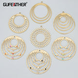 316L Stainless Steel Charms with Zircons for DIY Jewelry Making, 2pcs/lot