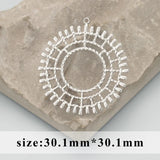 316L Stainless Steel Charms with Zircons for DIY Jewelry Making, 2pcs/lot