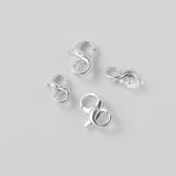925 Sterling Silver Eight Shape Clasps Hooks for DIY Bracelet Necklace Making