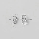 925 Sterling Silver Eight Shape Clasps Hooks for DIY Bracelet Necklace Making
