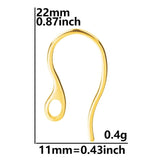 20pcs Stainless Steel Ear Hooks for DIY Jewelry Making Women/Men Earrings