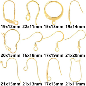 20pcs Stainless Steel Ear Hooks for DIY Jewelry Making Women/Men Earrings