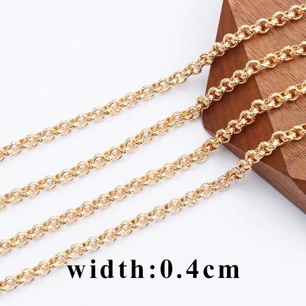 DIY Chain 18k Rhodium Plated Copper Jewelry Accessories