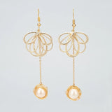 18k Rhodium Plated Copper Flower Charms for DIY Pendants