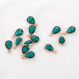 10PCS Multicolor Glass Charms Pendant for Jewelry Making
