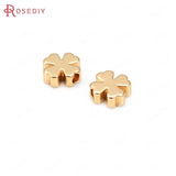 Matte Brass Flower Bracelet Beads Spacer Beads Jewelry Making DIY