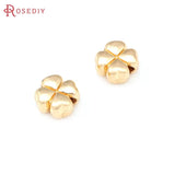 Matte Brass Flower Bracelet Beads Spacer Beads Jewelry Making DIY