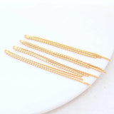 14K Brass Box Chain Tassel Charms Pendants Jewelry Making Supplies