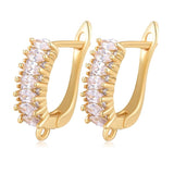 DIY Fastener Ear Wire Earring Hooks for Charms Jewelry Making
