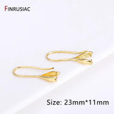 14k Plated Brass Hypoallergenic Earring Hooks for DIY Earring Making Crafts