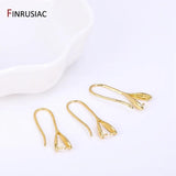 14k Plated Brass Hypoallergenic Earring Hooks for DIY Earring Making Crafts