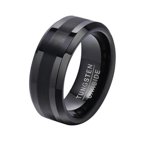 Men's Tungsten Rings Silver High Jewelry Size 7-12