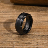 Men's Tungsten Rings Silver High Jewelry Size 7-12