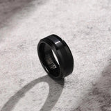 Men's Tungsten Rings Silver High Jewelry Size 7-12