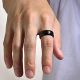 Men's Tungsten Rings Silver High Jewelry Size 7-12