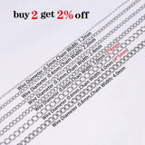 5M Stainless Steel Necklace Chains Bulk Jewelry Chain 1.2-4.0mm DIY Findings